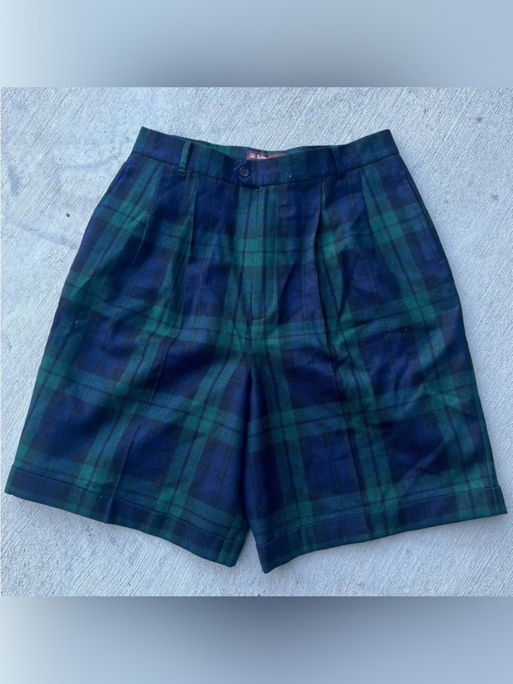 VINTAGE REDWOOD & ROSS PLAID GINGHAM SHORTS